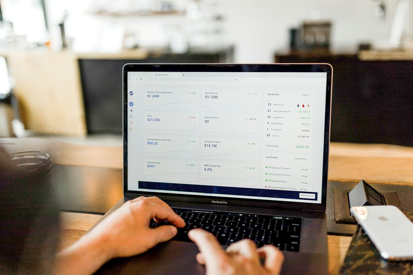 FinRank dashboard preview